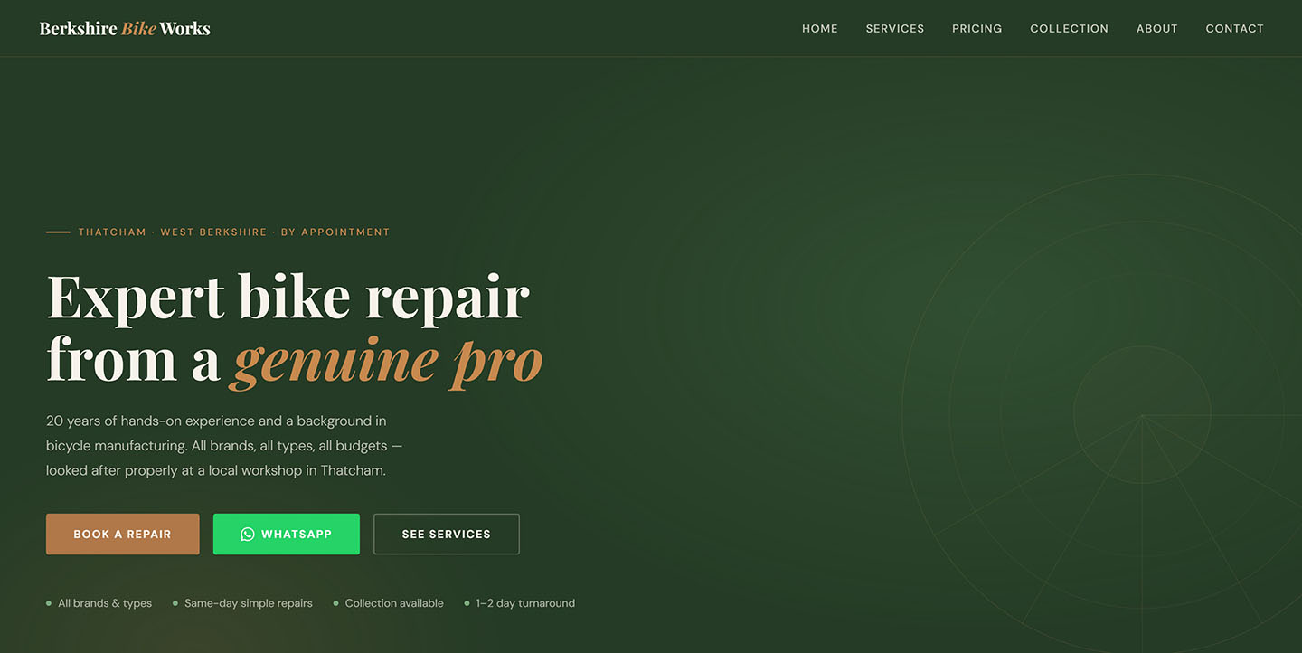 The Berkshire Bike Works homepage